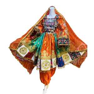 Precios al por mayor, MOQ bajo, vestido afgano para mujer, tallas y colores personalizados, bordado afgano Kuchi, vestidos casuales vintage en venta - Product Image 1