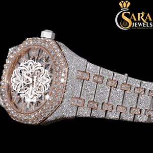 Buy High Quality Customized Iced Moissanite Diamond Watch-Luxury Analog Quartz Movement Glass Dial Display Limited Edition - Product Image 2