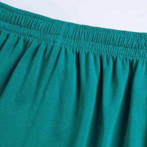 Uniforme de basket-ball pour hommes, maillot sans manches vert dégradé avec short à taille élastique, vêtements de sport en polyester respirant - Product Image 6
