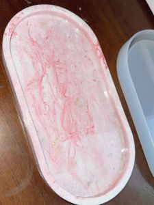 Luxury Resin Handmade Multi-Functional Serving Tray Modern Abstract Pattern <b>Decorative</b> Platter Elegant Dining <b>Table</b> <b>Accessory</b> - Product Image 6