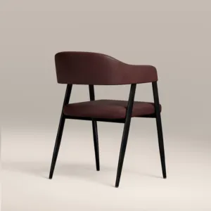 SINTERIOR BURGUNDY PRESLEY CARVER DINING <b>CHAIR</b> - Product Image 4