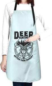 Delantal de Cocina Impermeable de Poliéster con Bolsillo, Delantal de Cocina Ajustable para Barbacoa, para Hombres y Mujeres, Delantal con Estampado Personalizado - Product Image 4