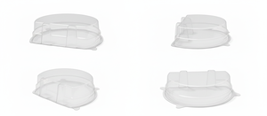 Plateau d'emballage pour crevettes avec couvercle - Product Image 2