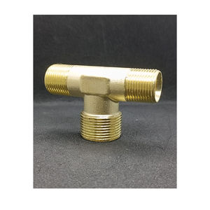 Raccord en T en laiton de qualité industrielle, joint coudé robuste et de précision, connecteur de tuyauterie conçu pour des performances durables - Product Image 1