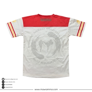 Maillot de sport en mesh Mawra, col en V, manches courtes, imprimé par sublimation, maillot de football personnalisé, vêtements de sport pour équipe, maillot unisexe - Product Image 3