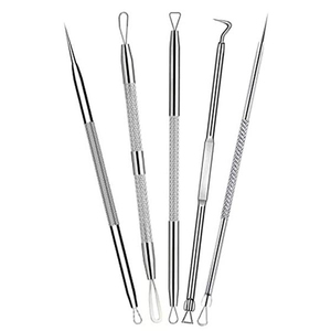 Aiguille à acné professionnelle en acier inoxydable, outil de suppression des points noirs, extracteur de boutons multifonction, équipement de beauté - Product Image 1