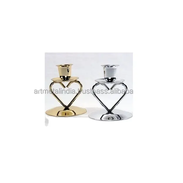 Portacandele a forma di cuore in metallo per portacandele decorazione matrimonio ed evento nel prezzo all'ingrosso nuovo look candela votiva