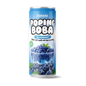<b>Soft</b> <b>Drink</b> Trending Popping Boba with Blueberry/ Mixed fruit/Peach Flavors OEM/ODM Can 330ml - Product Image 1