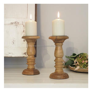 เชิงเทียนไม้งานฝีมือตกแต่งห้องน้ำบ้านไร่ของขวัญไม้ที่กำหนดเองใช้และสีไม้ธรรมชาติ - Product Image 5