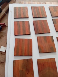 Modern Eco-Friendly Solid Wood <b>Coasters</b> Natural Acacia Wood <b>Drink</b> <b>Coasters</b> for Home Decoration for tea and coffee Set of <b>coaster</b> - Product Image 2