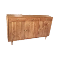 Buffet modulaire multifonctionnel en bois massif moderne pour le rangement à domicile