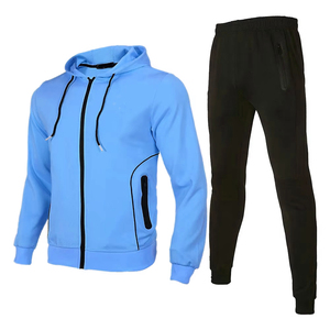 Ensemble de survêtement 100 % coton de haute qualité, design personnalisé 2026, pour homme, veste et pantalon décontractés pour le sport, la gym et l'entraînement - Product Image 3