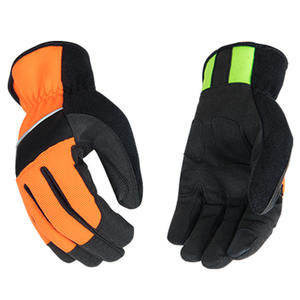 Gants de travail en cuir antidérapants résistants à l'abrasion des écrans, sans latex, avec manchette élastique - Product Image 2