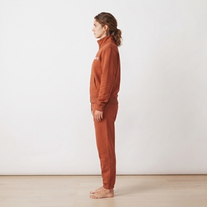 Ensemble de survêtement épais pour femme avec veste zippée et pantalon de survêtement à jambe droite – Tenue de sport décontractée - Product Image 4