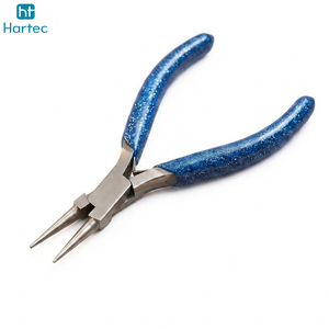 Industrial Grade Needle Nose Jewelry Pliers Blue Handle Precision <b>Wire</b> Looping <b>Crafting</b> Tool For Jewelry Designer Workshop - Product Image 3