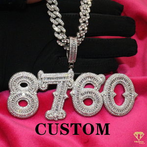 Luxury STAR Pendant Necklace <b>Iced</b> <b>Out</b> Diamond Cuban <b>Chain</b> Fashion Jewelry Gift For Him - Product Image 5