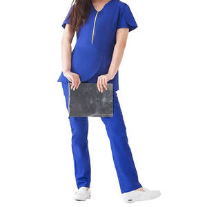 High Quality Woven Unisex <b>Scrub</b> Sets Good Material <b>Scrub</b> Uniform Made in Pakistan <b>Top</b> Quality <b>Scrubs</b> Uniform Set Wholesale Rate - Product Image 4
