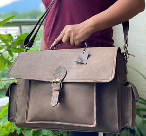 Real High Quality Business Laptop Briefcases <b>Work</b> Shoulder Computer Handbags Full Grain Genuine <b>Leather</b> <b>Bag</b> for <b>Man</b> Briefcase - Product Image 6