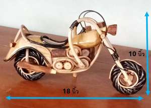 ของที่ระลึกมอเตอร์ไซค์ไม้ขัดเงาแบบคลาสสิกทำมือ - Product Image 2