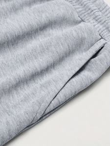 Ensemble de survêtement argenté personnalisé, veste à capuche et pantalon de jogging assortis, streetwear décontracté, tenue de sport athlétique en deux pièces - Product Image 5