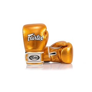 ถุงมือหนังวัวแท้ Fairtex สีขาว สำหรับชกมวย แบบติดแถบเวลโคร ระบายอากาศได้ดี เหมาะสำหรับการต่อสู้และการฝึกซ้อม - Product Image 3