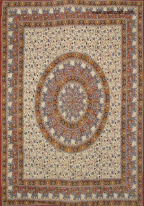 Elephant Design 100% Cotton Indian Cotton <b>Bed</b> <b>Sheet</b> Astrology Print Bohemian <b>Double</b> Bedspread Sun Moon Star Horoscope Bedding - Product Image 5