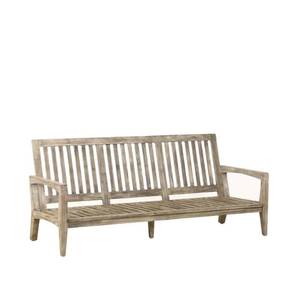 Canapé en bois Hutan de style français, rembourré en tissu, pour salon, avec cadre blanc, idéal pour l'extérieur - Product Image 5