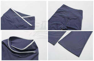 Conjunto Deportivo de 4 Piezas para Mujer, Sujetador Deportivo, Pantalones de Cintura Alta con Efecto Levanta Glúteos, Ropa Deportiva para Gimnasio, Fitness, Entrenamiento, Yoga, Estampado/Color Sólido, Secado Rápido - Product Image 3