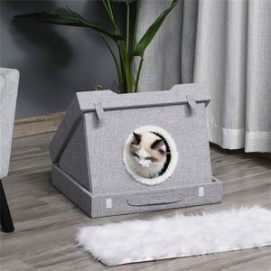 Torre per Gatti e Scale per Animali Domestici, Comoda Cuccia per Esigenze di Arredamento Felino - Product Image 2