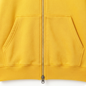 Sweat-shirt à capuche zippé en molleton bouclette, coupe oversize, style streetwear, couleur unie, léger - Product Image 4