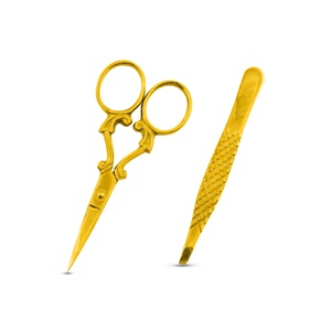 Nouvelle pince à épiler à sourcils et ciseaux de coupe ensemble outil en acier inoxydable pour le travail de beauté et de manucure - Product Image 4