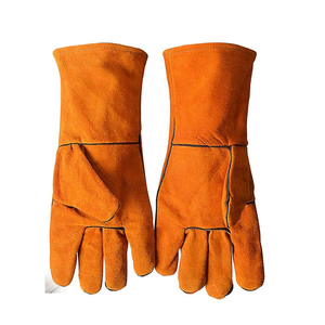 Low MOQ High Quality Double Layer Leather Welding Work <b>Gloves</b> Multipurpose Use Safety Working <b>Gloves</b> For Welder Workers - Product Image 2