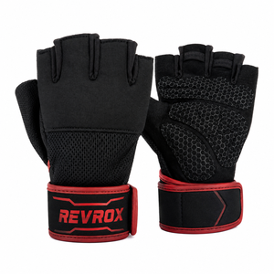 Gants de fitness demi-doigts en maille respirante avec sangle de poignet réglable pour la musculation et la protection des mains, unisexe - Product Image 1