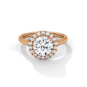 Bague de fiançailles et d'anniversaire tendance en or blanc 14 carats, 3 carats, forme poire, 6 pierres certifiées, cultivées en laboratoire, ensemble de mariage demi-éternité - Product Image 5