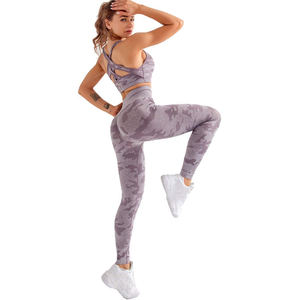 Women Breathable <b>Mesh</b> Seamless Yoga Wear 3 Piece Fitness Set Sports Bra <b>Leggings</b> Crop Jacket - Product Image 5