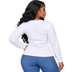 เสื้อยืด Zeta Phi Beta สำหรับผู้หญิง สีขาว แต่งขอบสีน้ำเงินรอยัล ตัวอักษรกรีก ปักลาย ZOB คอกลม แขนสั้น เสื้อยืดชมรมนักศึกษา - Product Image 2