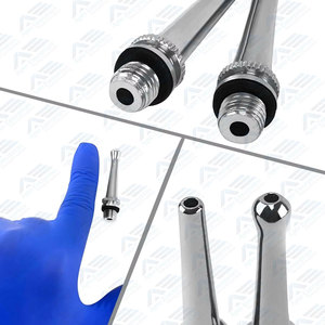 Jeringa de Aspiración Dental con Punta Tri-Stream Cromada, Irrigación Fácil y Segura, Sin Látex, Manual, de Acero Inoxidable - Product Image 2