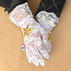 Wholesale High Quality OES <b>LACE</b> GLOVES ORDER OF THE EASTERN STAR <b>WHITE</b> <b>LACE</b> GLOVES - Product Image 3
