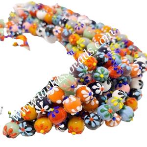 Lampwork perles de verre indiennes exportateur fournitures de fabrication de bijoux - Product Image 1