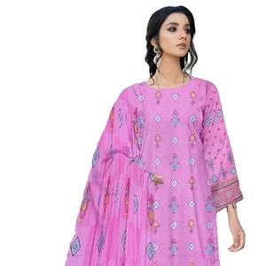 Césped pakistaní de alta calidad shalwar kameez para damas trajes de césped paquistaníes para mujeres vestido de verano ropa de mujer SummerWear - Product Image 1