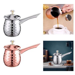 Cafetera Turca Árabe de Acero Inoxidable de 300 ml, Apta para Inducción, con Aislamiento Térmico, Utensilios para Café y Té - Product Image 6