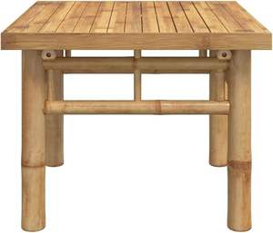 Modern Bamboo Side <b>Table</b> Square Coffee <b>Table</b> Portable Outdoor Lawn <b>Camping</b> Patio <b>Small</b> Tea <b>Table</b> Eco Natural Wooden <b>Table</b> - Product Image 5