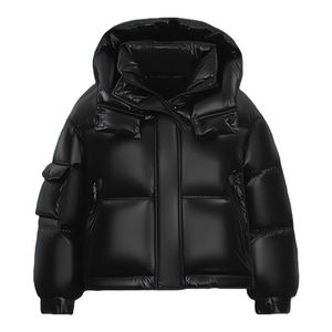 Blouson universitaire court unisexe ROCKRUSH – Hiver, coupe ample, grande taille, en jean et coton, coupe-vent, respirant, séchage rapide, logo vintage - Product Image 1