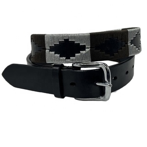 Ceinture en cuir noir de qualité supérieure avec boucle à ardillon pour motards - Product Image 5