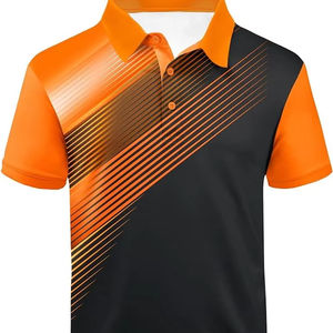 บริการออกแบบเสื้อยืดคอเต่าผู้ชายแบบ OEM  ออกแบบโลโก้ของคุณเองได้  สีตามสั่ง ผ้าฝ้าย 100% คุณภาพสูง ระบายอากาศได้ดี เป็นมิตรกับสิ่งแวดล้อม - Product Image 1