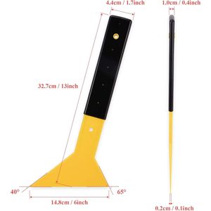 Espátula Rascadora Triangular de Mango Largo para Películas de Ventanas de Automóviles, Herramienta para Eliminar Nieve, Escarcha y Hielo del Parabrisas - Product Image 2