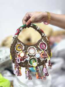 กระเป๋าคลัทช์แฟชั่นสตรีสั่งทำพิเศษ ผ้าฝ้าย งานฝีมือประณีต งานหัตถกรรมแบบดั้งเดิม ดีไซน์ทันสมัย สวยงาม ผ้าแคนวาส ปิดด้วยซิป - Product Image 4