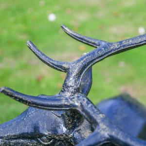 Affordable Price Life Size Antique Reindeer <b>Statue</b> For Garden Supplies Ground Mount Vintage Reindeer Sculpture Christmas Decor - Product Image 5