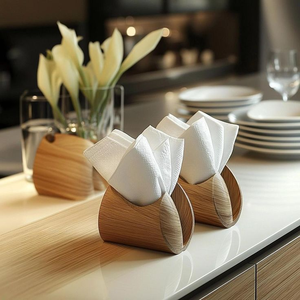 High Quality Handmade <b>Kitchen</b> And Table Use Wooden tissue <b>paper</b> holder - Product Image 4