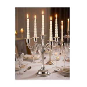 Magnifique porte-bougie décoratif avec support en métal poli pour la décoration d'éclairage de mariage, de festival ou de maison - Product Image 1